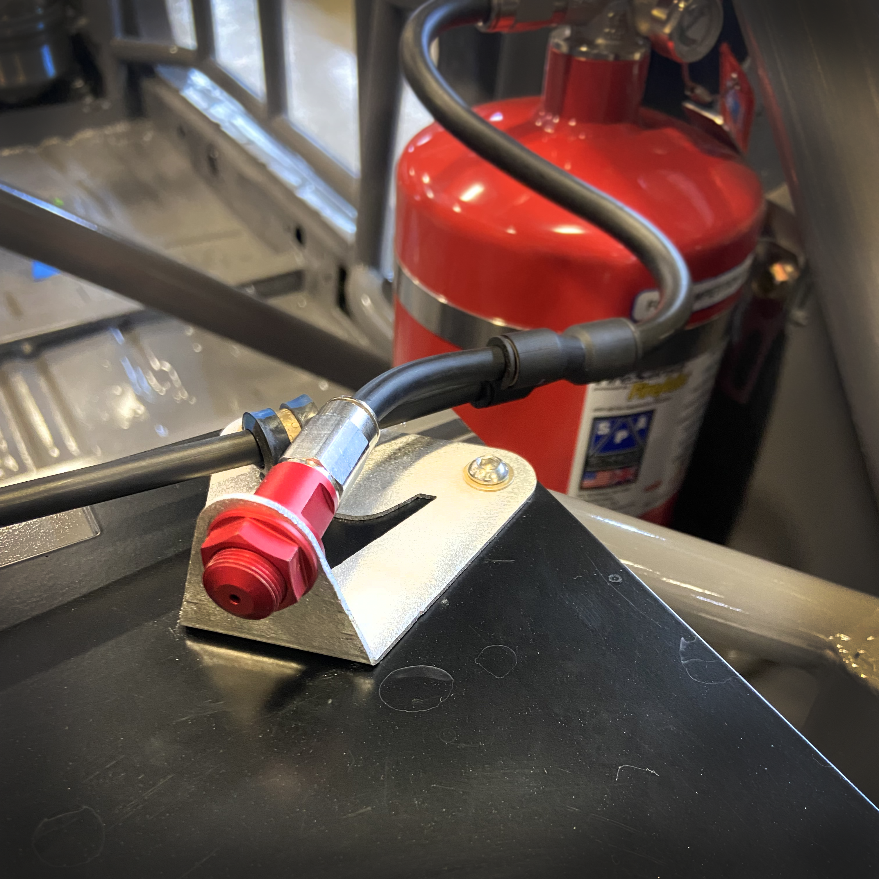 Image of Alaria Tech Fuel Cell Fire Suppression Bracket - installed