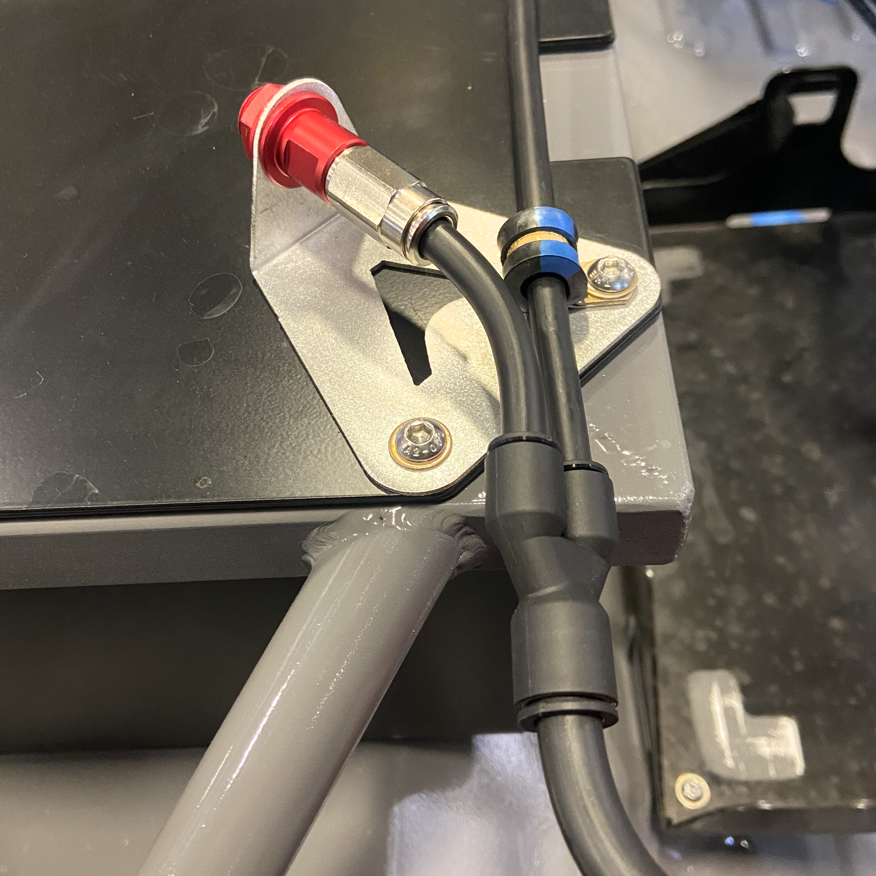 Image of Alaria Tech Fuel Cell Fire Suppression Bracket - installed